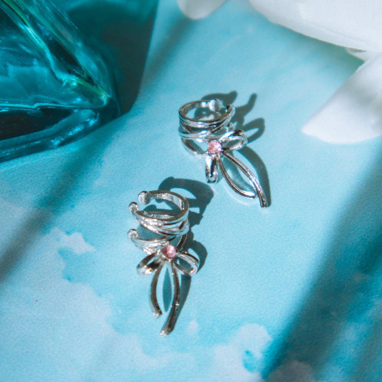 1pc Silver Ballet - Core Ear Cuff - Miruku Store - Earrings