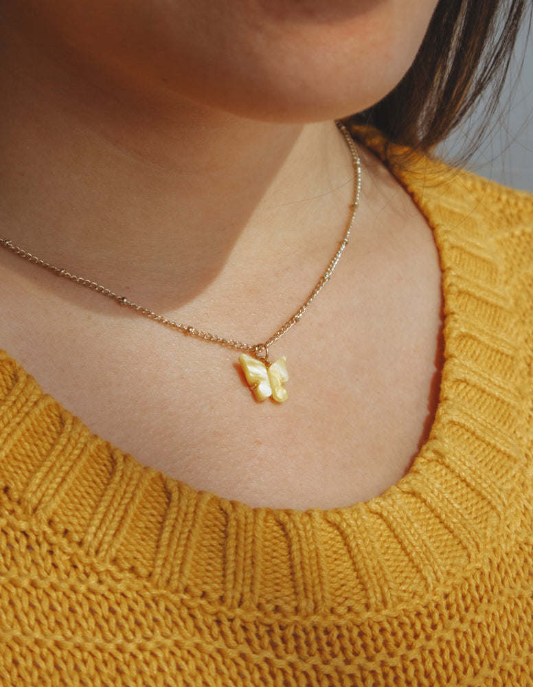 Kawaii Butterfly Pendant Necklace