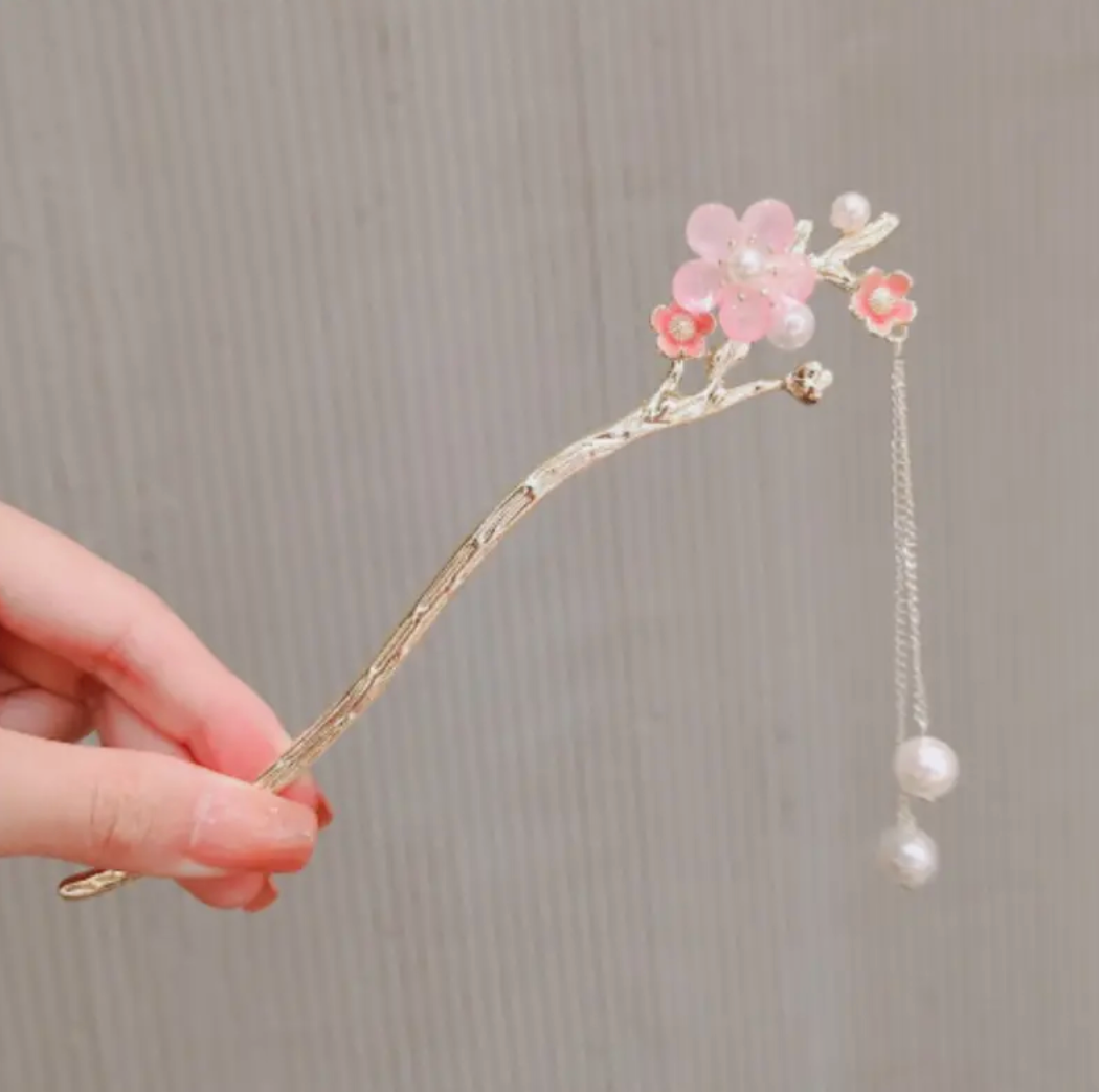 Peach Blossom Hanfu Hair Pins