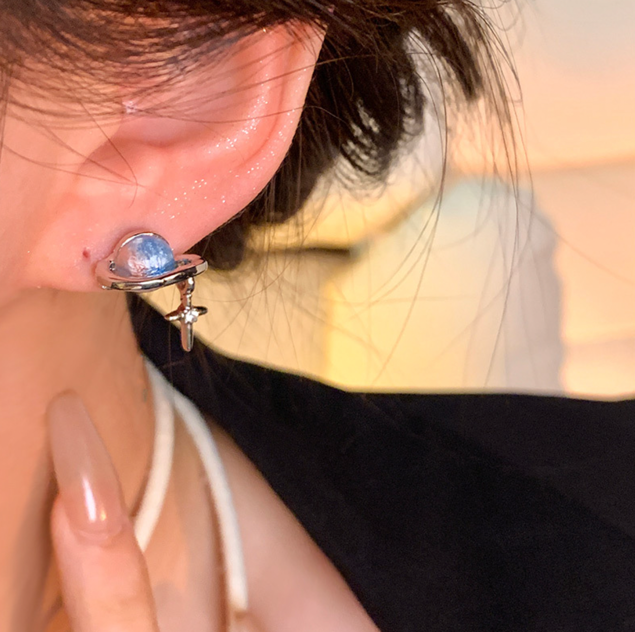 Dreamy Planet Stud Earrings