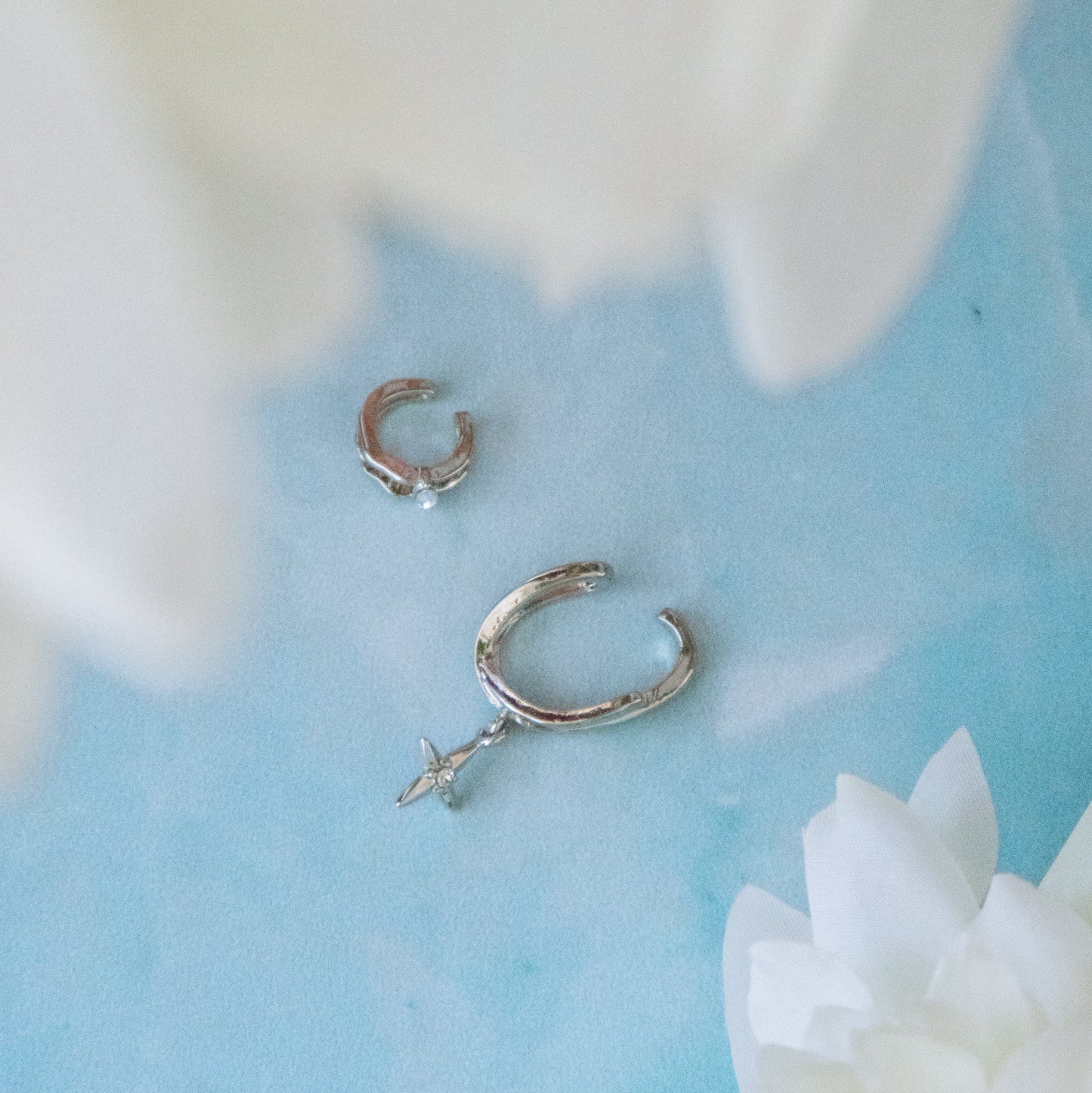 Silver Ear cuffs (2-piece set)