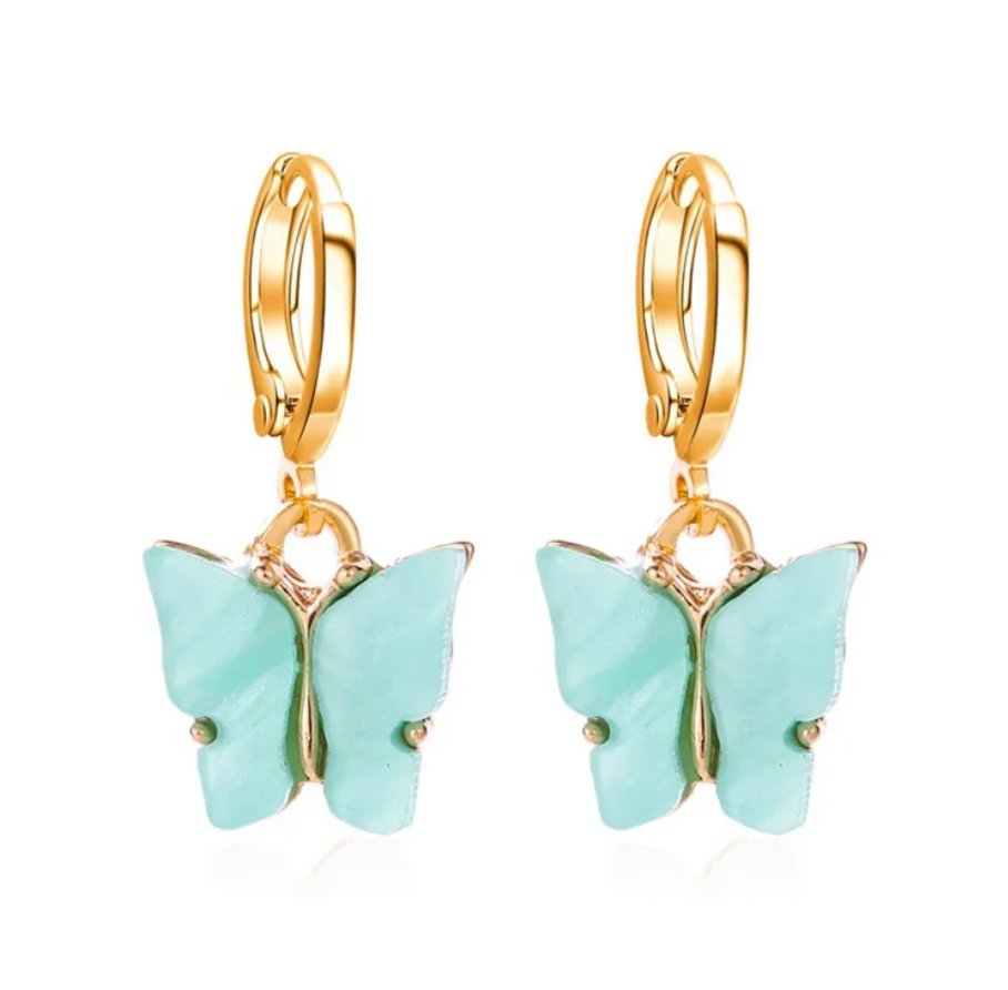 Kawaii Butterfly Drop Earrings - Miruku Store - Earrings