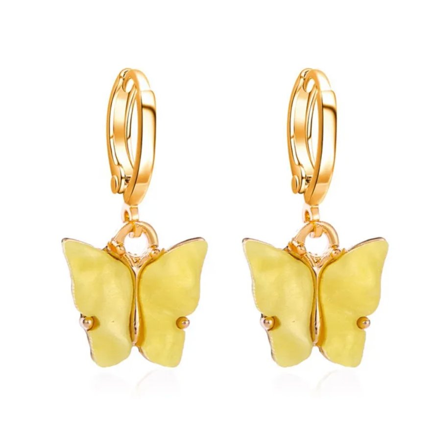 Kawaii Butterfly Drop Earrings - Miruku Store - Earrings