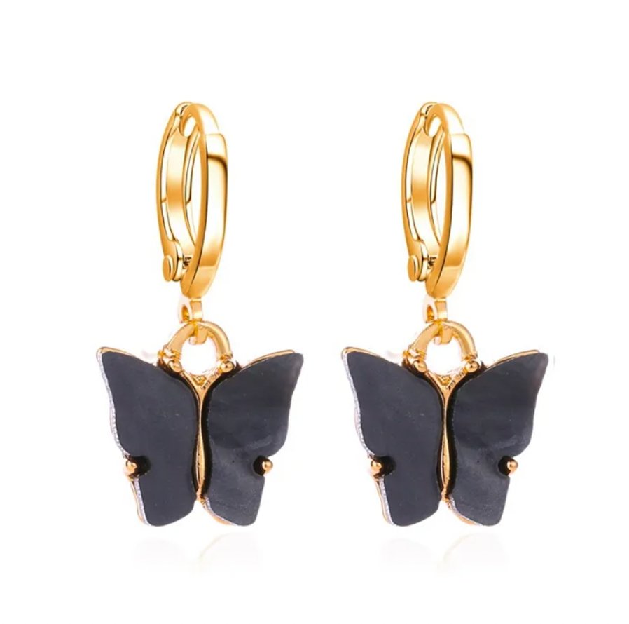 Kawaii Butterfly Drop Earrings - Miruku Store - Earrings