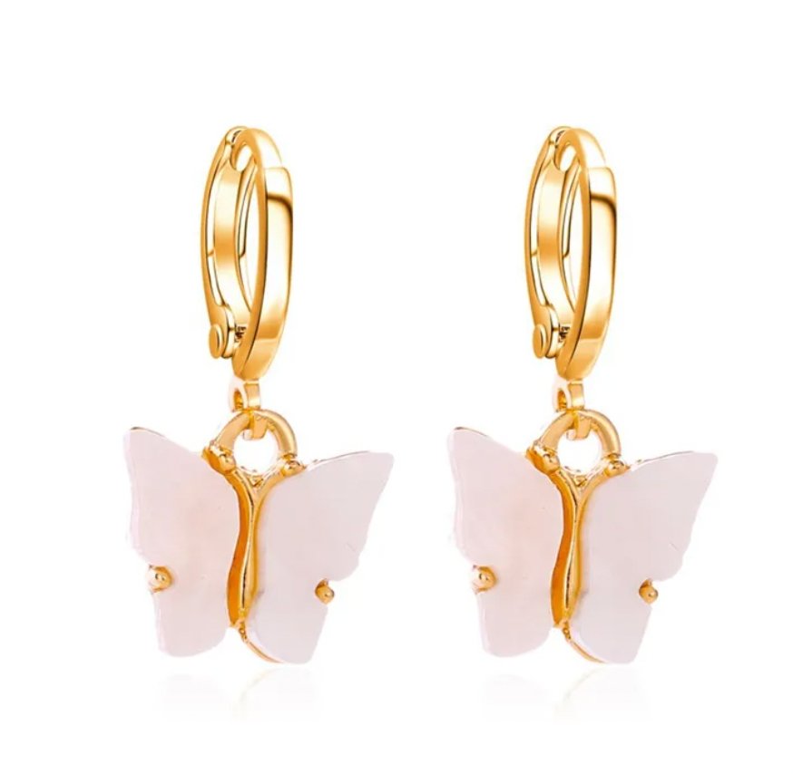 Kawaii Butterfly Drop Earrings - Miruku Store - Earrings