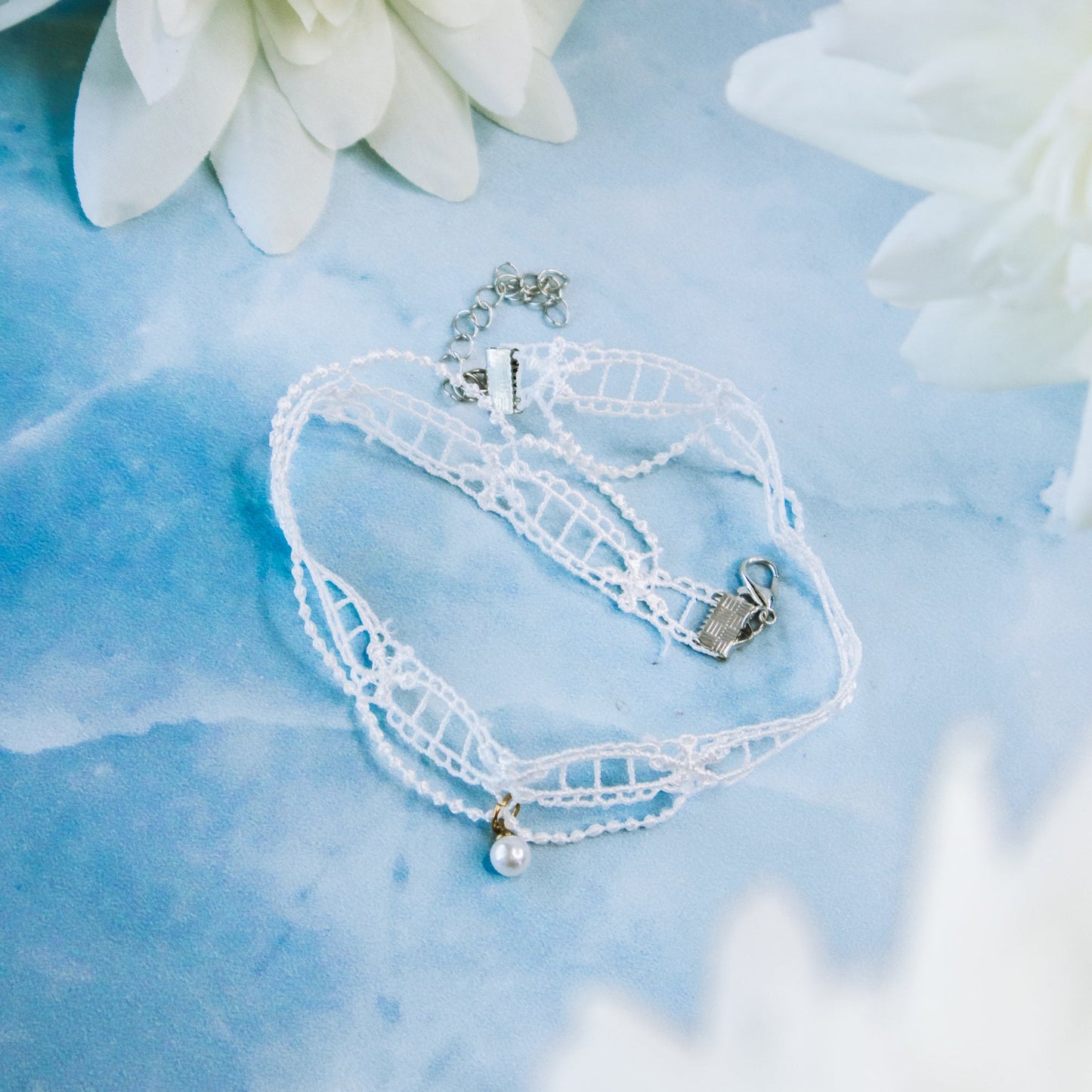 white lace choker necklace