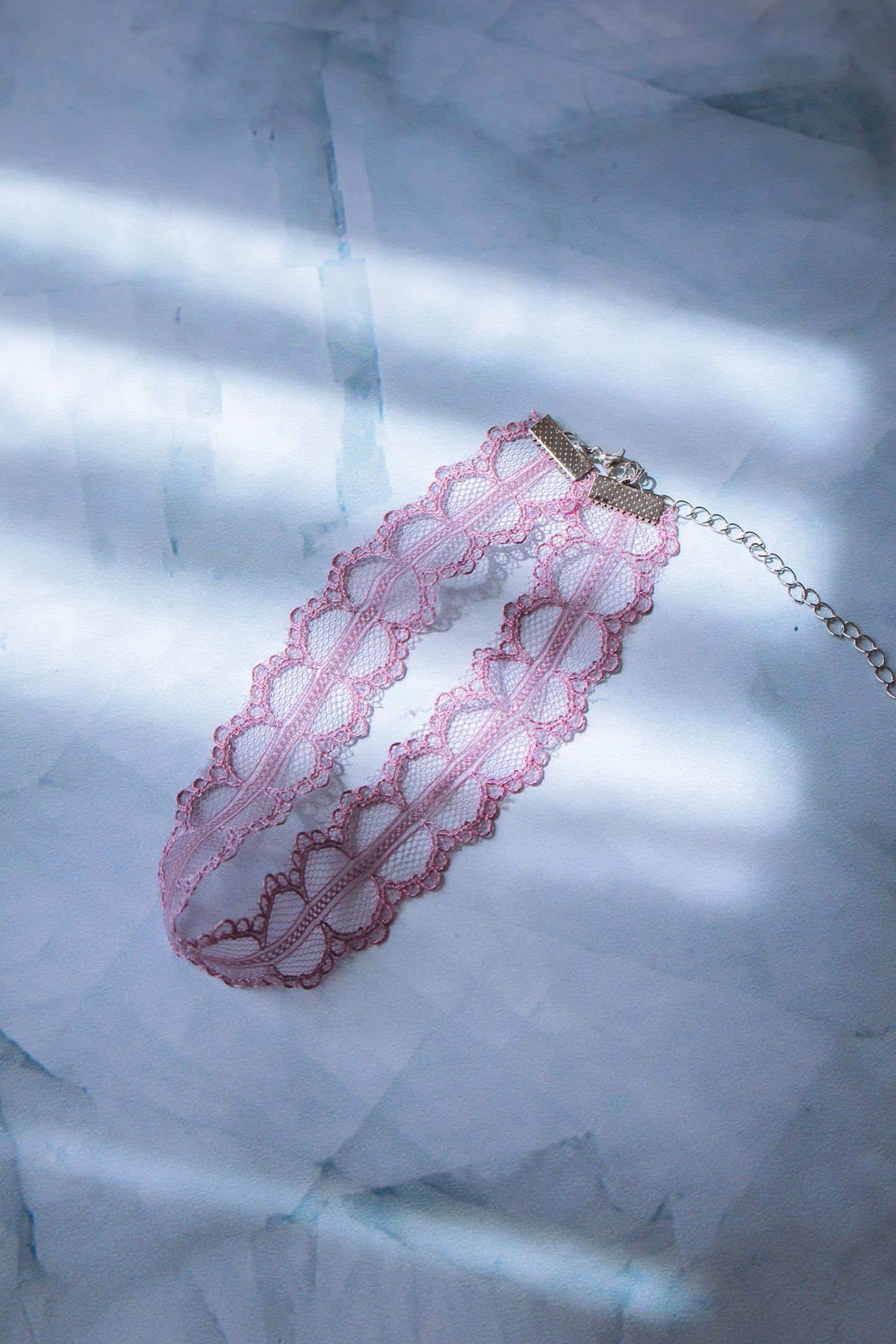 Plum Lace Choker Necklace