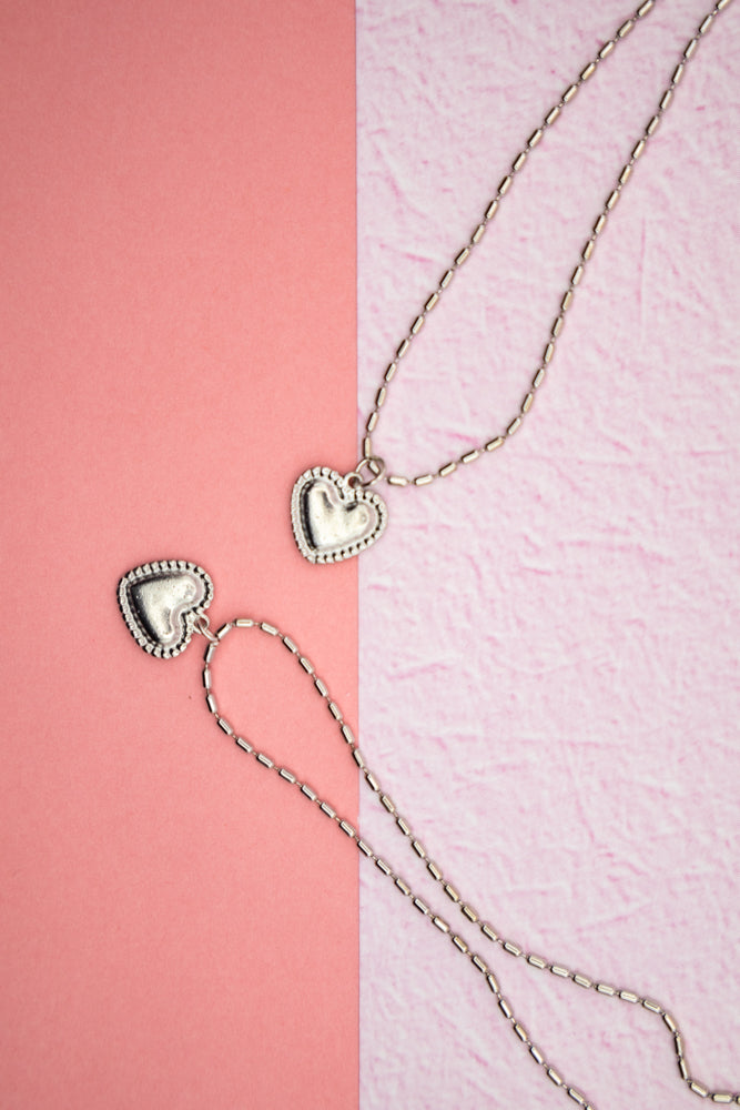 Simple Silver Heart Pendant