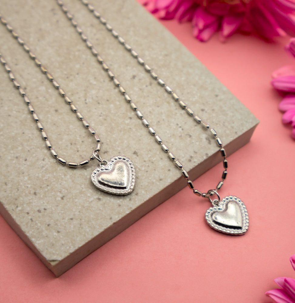 Simple Silver Heart Pendant